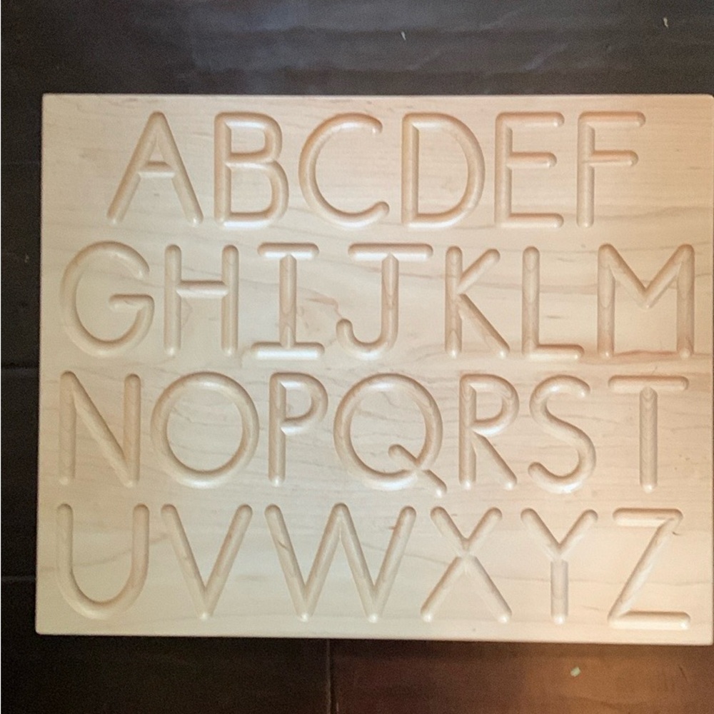 Treasures from Jennifer Reversible Wooden Alphabet Tracing Board